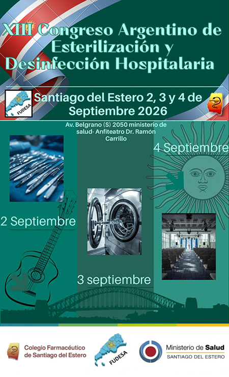 XIII Congreso Argentino de Esterilización y Desinfección Hospitalaria – Santiago del Estero 2026